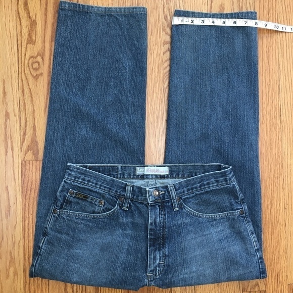 Lee Premium Select Straight Leg Dark Blue Denim Jeans - Picture 13 of 16